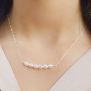 STERLING SILVER FRESHWATER PEARL NECKLACE